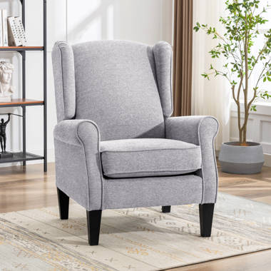 Grey chenille armchair new arrivals